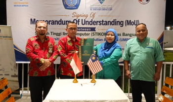 UMPSA - STIKOM Tunas Bangsa, Indonesia Meterai MoA dan MoU, Projek Penyelidikan Kerjasama Antarabangsa